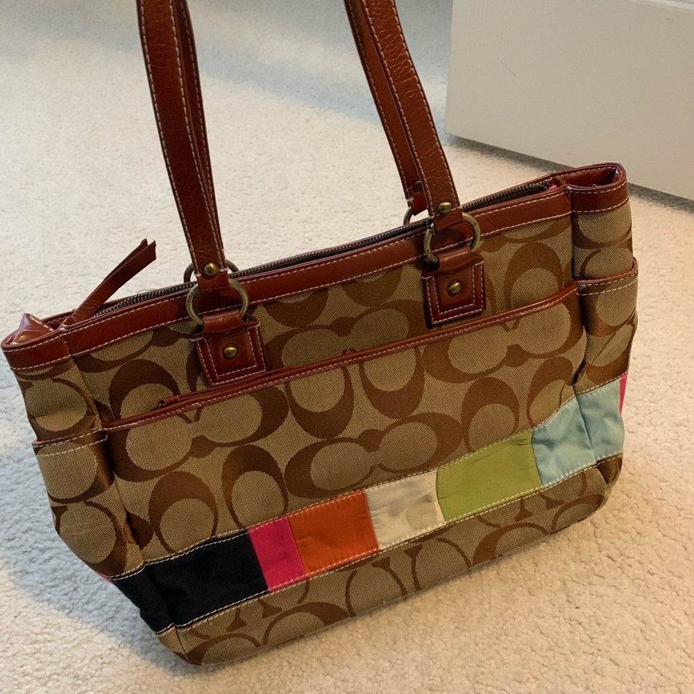 Coach Colorblock Purse - Picture 2 of 4